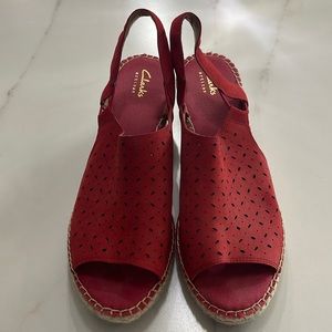 Clarks wedge sandals